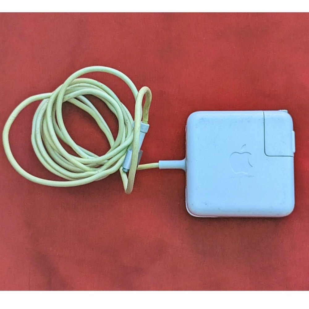 Apple White Power Adapter with Green Cable